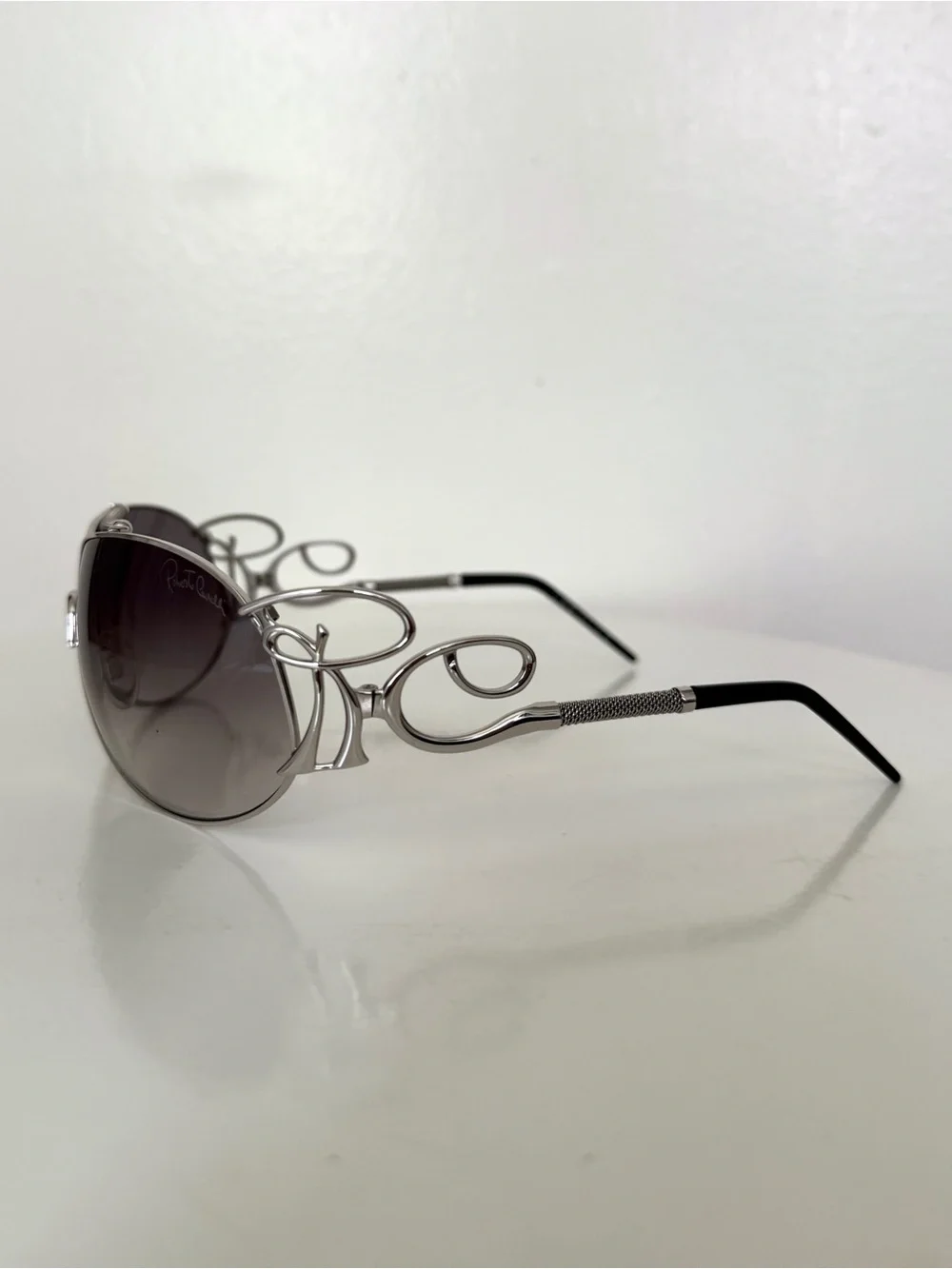 ROBERTO CAVALLI Beid 850S E98 Silver Womens Aviator Gradient Sunglasses 70-8-115